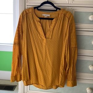 LOFT | Mustard Blouse | Perfect Condition
